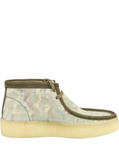 Clarks Originals Wallabee Cup Bt "green Camouflage" Boots