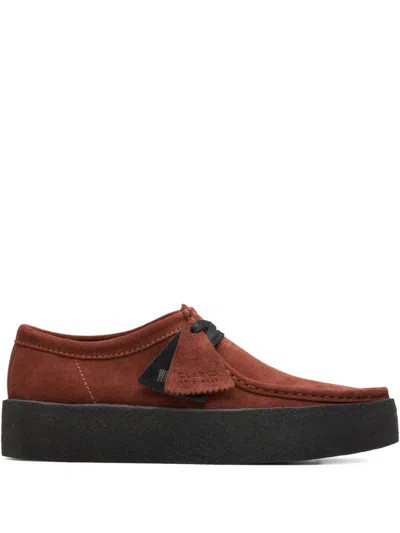 Clarks Originals Wallabee Cup "burgundy" Lace-up Shoes In Red