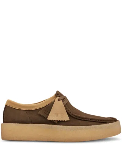 Clarks Originals Wallabee Cup "dark Green Nubuck" Sneakers