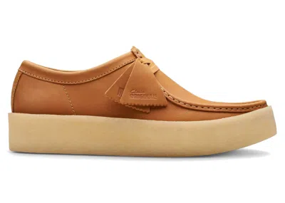Pre-owned Clarks Originals Wallabee Cup Mid (women's) Sneakers In Tan