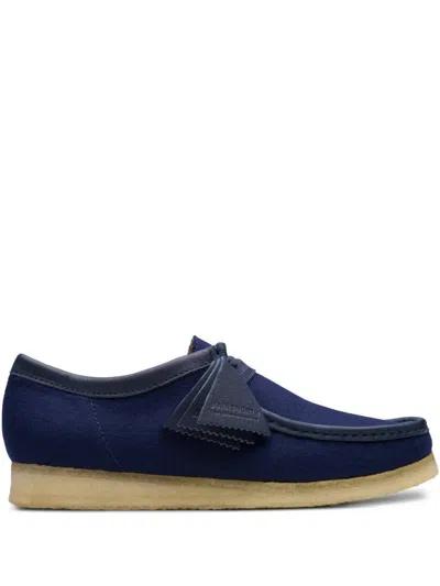 Clarks Originals Wallabee Desert Boots In Blue