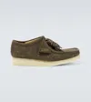 Clarks Originals Mokassins Wallabee Mit Stickerei In Olive Combi