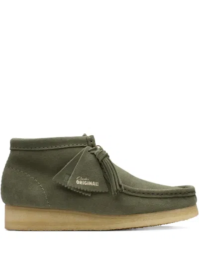 Clarks Originals Wallabee "khaki Green" Boots