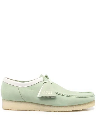 Clarks Originals Wallabee Lace-up Boat Shoes In Green