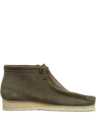 Clarks Originals Wallabee Lace-up Boots In Gray
