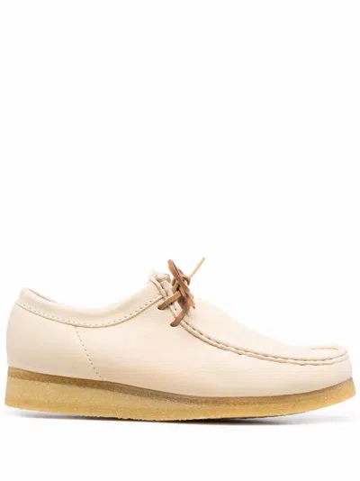 Clarks Originals Wallabee Lace-up Leather Shoes In Neutrals