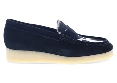 Pre-owned Clarks Originals Wallabee Loafer Cow Print Hair On Suede (women's) Sneakers In Black