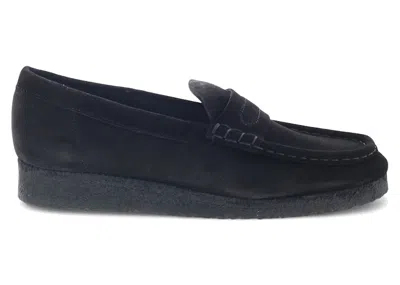 Pre-owned Clarks Originals Wallabee Loafer Suede (women's) Sneakers In Black