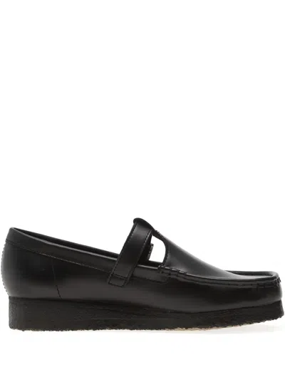 Clarks Originals Wallabee Loafers In Black