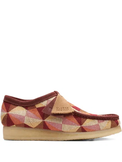 Clarks Originals Wallabee Loafers In Red