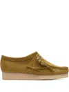 Clarks Originals Wallabee "mid Green" Derby Shoes In Green