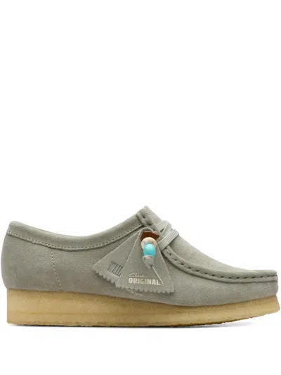 Clarks Originals Wallabee Suede Sandals In Gray