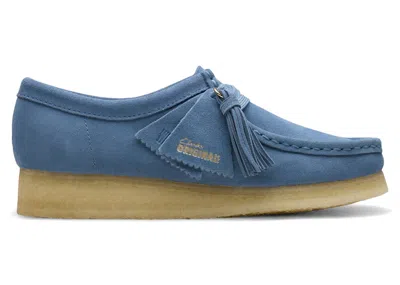 Pre-owned Clarks Originals Wallabee Suede (women's) Sneakers In French Blue