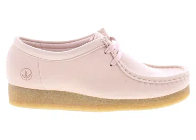 Pre-owned Clarks Originals Wallabee Synthetic (women's) Sneakers In Blush In Pink
