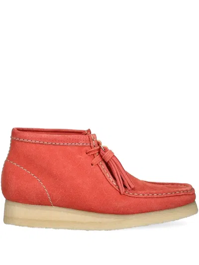 Clarks Originals Wallabee Tassel-embellished Desert Boots In Orange