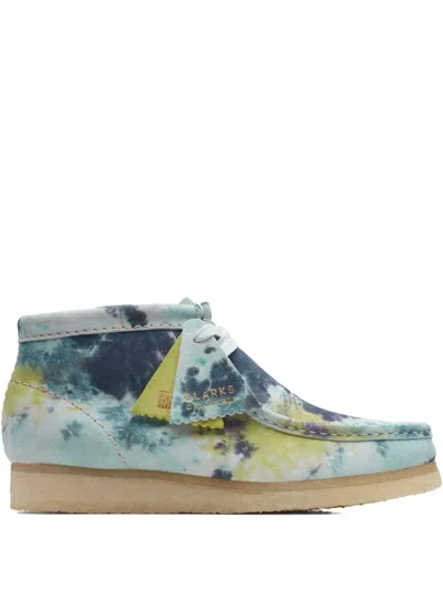 Clarks Originals Wallabee "turquoise" Boots In Blue