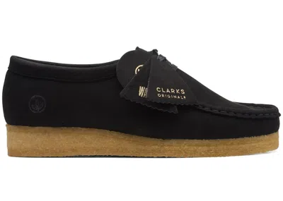 Pre-owned Clarks Originals Wallabee Vegan (women's) Sneakers In Black