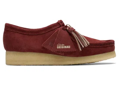 Pre-owned Clarks Originals Wallabee (women's) Sneakers In Deep Red