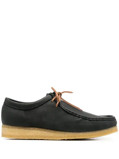 Clarks Originals Flat Lace-up Shoes In Black