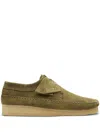 Clarks Originals Weaver "dark Green Suede" Desert Boots In Green
