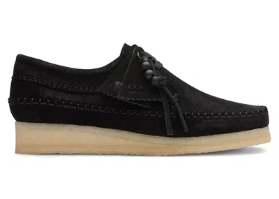Pre-owned Clarks Originals Weaver Suede (women's) Sneakers In Black
