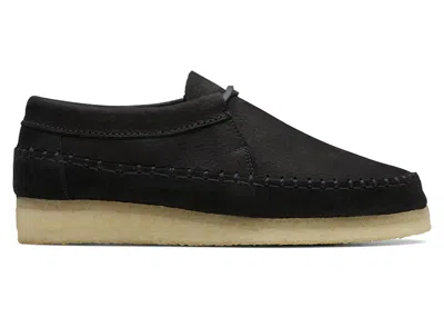 Pre-owned Clarks Originals Weaver Tie Suede (women's) Sneakers In Black