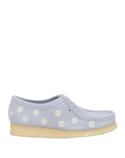 Clarks Originals Gray Wallabee Derbys In Cloud Grey Emb