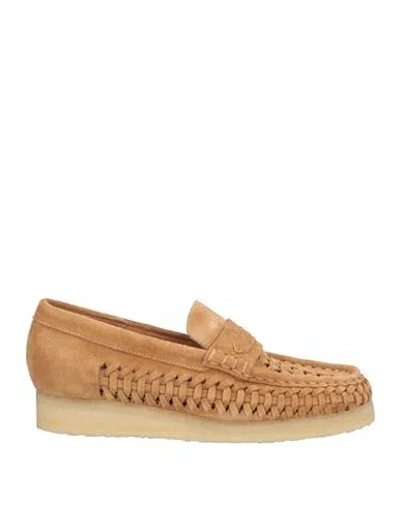 Clarks Originals Woman Loafers Sand Size 7 Cow Leather, Rubber In Brown