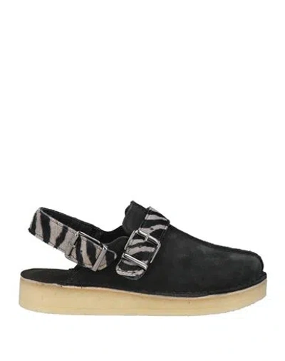 Clarks Originals Woman Mules & Clogs Black Size 7 Leather