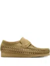 Clarks Originals Woven "maple Suede" Loafers In Neutral