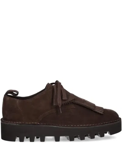 Clarks Originals X Engineered Garments Desert Khan Suede Boots In Brown