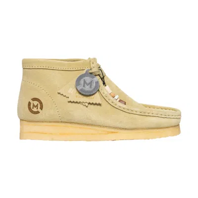 Clarks Originals X Maison Operative Wallabee Boot In Acero