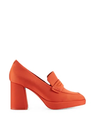 Clarks Originals X Martine Rose Loafer 2 Heeled Pumps In Orange