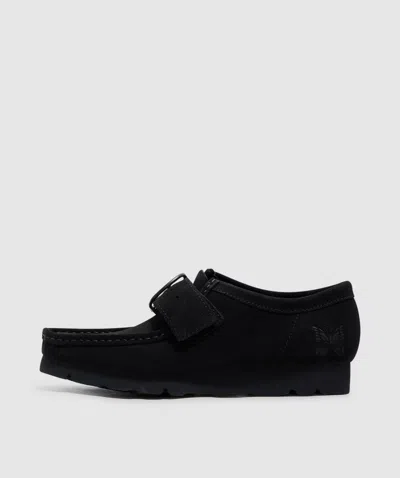 Clarks Originals X Needles Walla Strap Lo Shoe In Black Suede