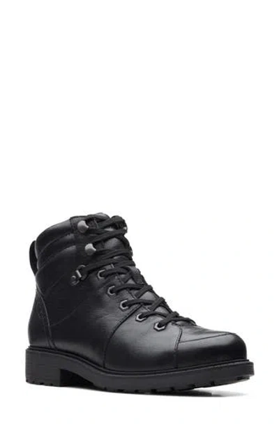 Clarks ® Orinoco 2 Faux Shearling Hiking Boot In Black