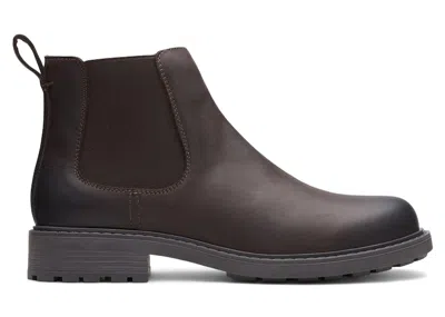 Pre-owned Clarks Orinoco 2 Lane Oily Leather (women's) Sneakers In Dark Brown
