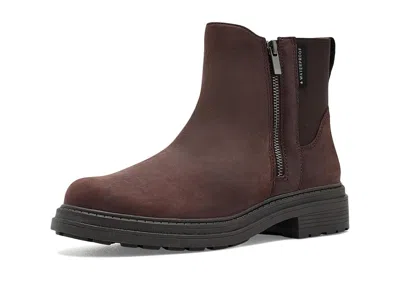 Clarks Orinoco 3 Zip Waterproof Women's Boots Dark Brown Leather Waterproof: 8 B - Medium