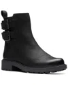 Clarks Orinoco2 Bay Leather Bootie In Black