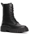 Clarks Page Lace Leather Boot In Black