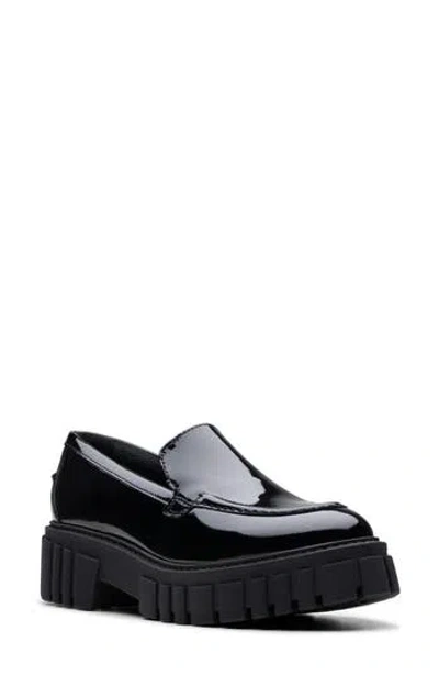 Clarks ® Page Patent Leather Loafer In Black Patent