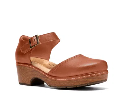 Clarks Paizlee Leah Platform Clog In Cognac