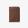 Clarks Pebble Wide Money Clip Wallet In Brown