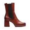 Clarks Pique Up In Brown Leather In Brown