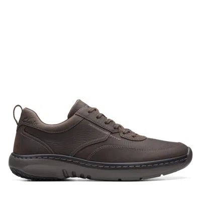 Clarks Pro Lace In Brown Leather In Multi