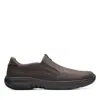 Clarks Pro Step In Brown Leather In Black
