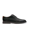 Clarks Radcliff Low In Black Leather In Black