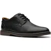Clarks Gessler Cap In Black Leather In Black Leather