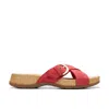 Clarks Reileigh May In Red Nubuck In Multi