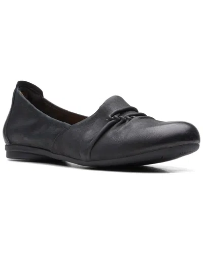 Clarks Rena Way Leather Loafer In Black
