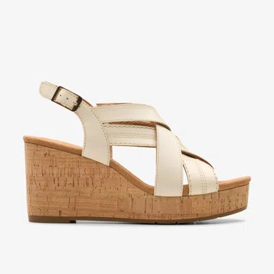 Clarks Sabina Sling In White